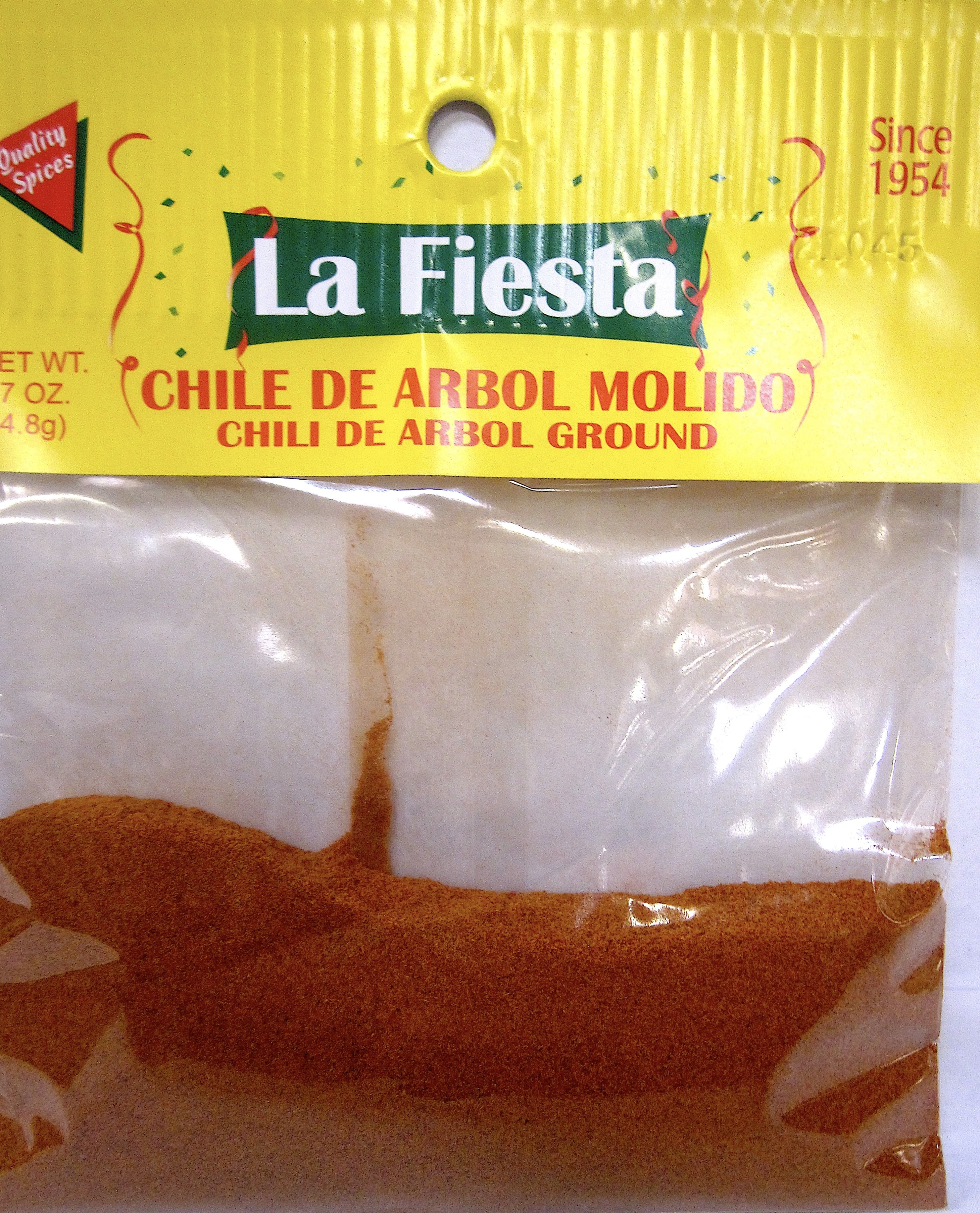 La Fiesta Ground Chile De Arbol, 0.87 oz