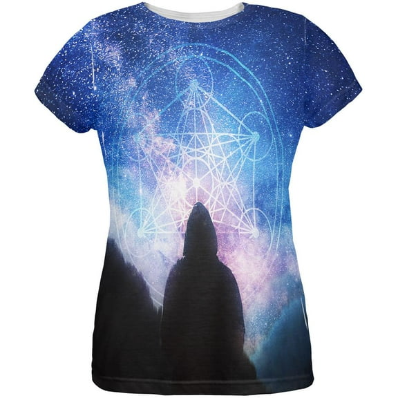 La Fin du Monde Metatron's Cube All Over Womens T Shirt Multi MD