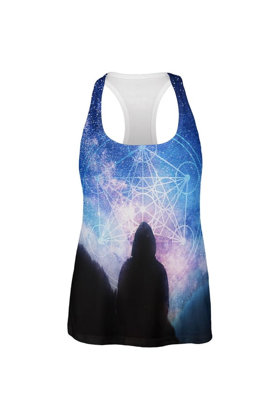 La Fin du Monde Metatron's Cube All Over Womens Work Out Tank Top Multi 2XL