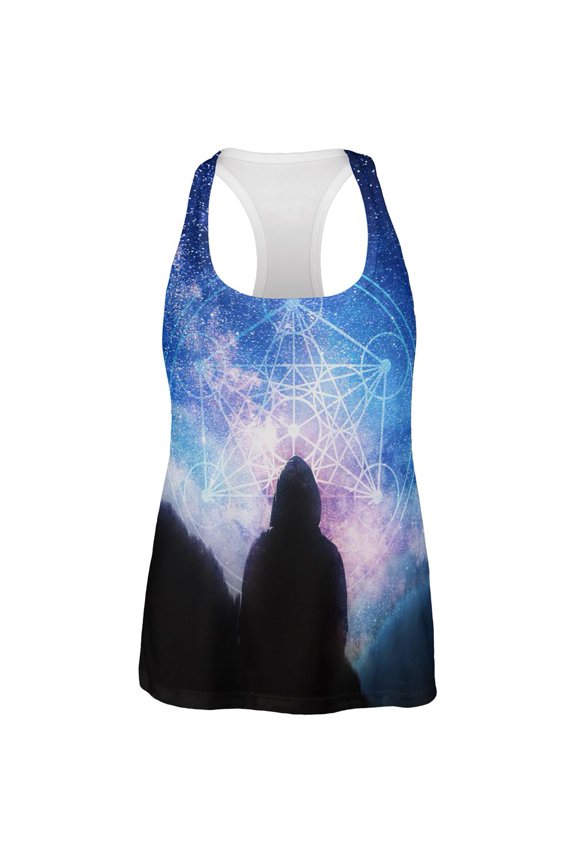 La Fin du Monde Metatron's Cube All Over Womens Work Out Tank Top Multi LG
