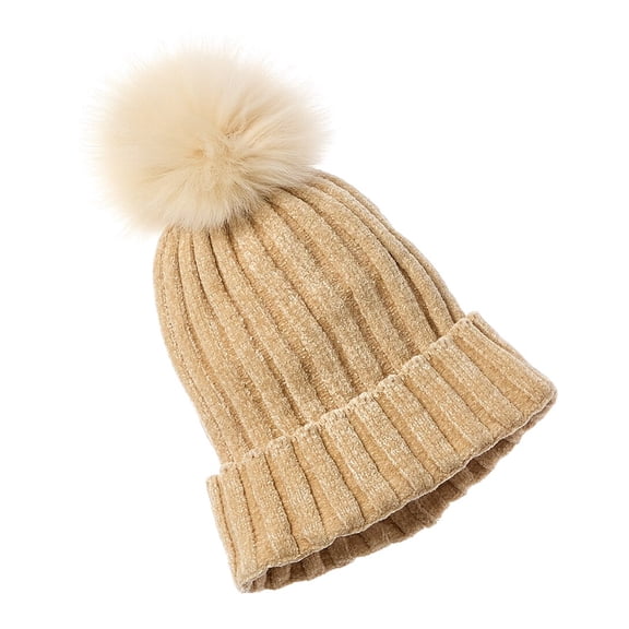 La Fiorentina Chenille Hat, Beige