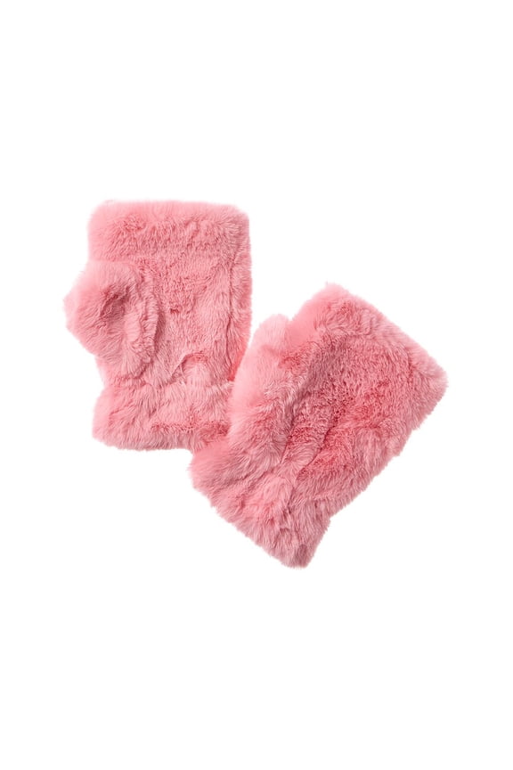 Fingerless Mittens, Pink