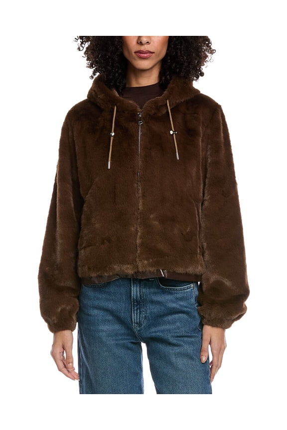 womens  Cropped Jacket, s, Brown