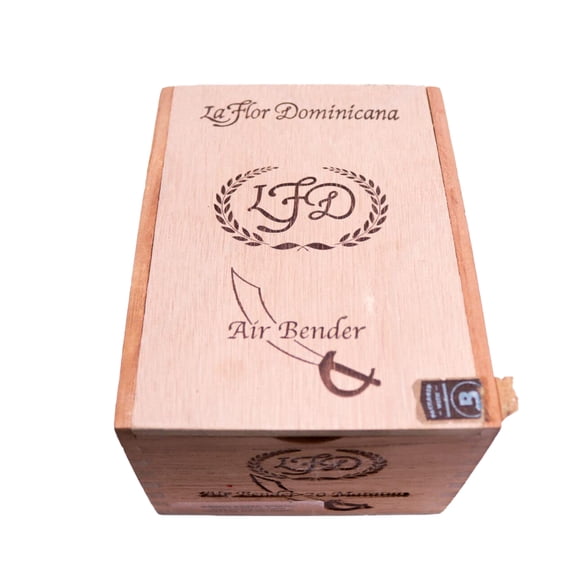 La Flor Dominicana Air Bender Matatan Empty Wood Cigar Box 5.75" x 4.5" x 3.5"