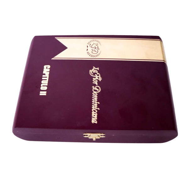 La Flor Dominicana Capitulo II Empty Wood Cigar Box 8" x 5.5" x 2"