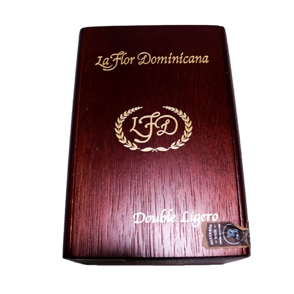 La Flor Dominicana Double Ligero Chiselito Empty Wood Cigar Box 5.75" x 4" x 3"