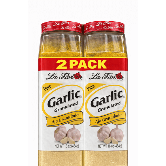 La Flor Pure Granulated Garlic 2 Pack 16 oz Each