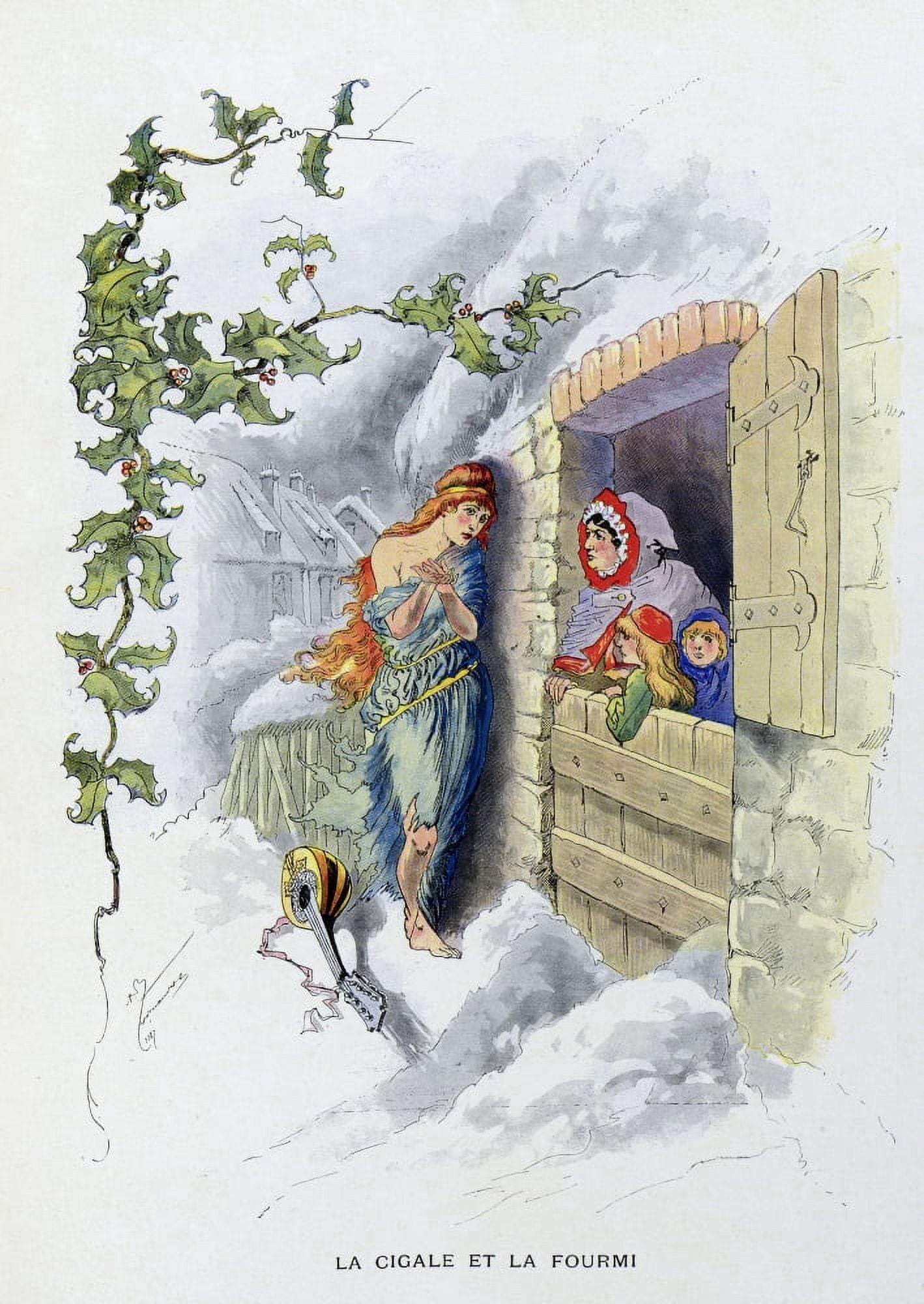 La FontaineS Fables The Ant And The Grasshopper Canvas Art - (18 x 24)