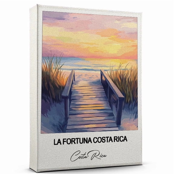 La Fortuna Costa Rica Travel Canvas Wall Art  Beautiful Travel Decor for Bedroom, Office Costa Rica Canvas Print  Serene and Scenic Wall Decor Gift for Travel Lovers