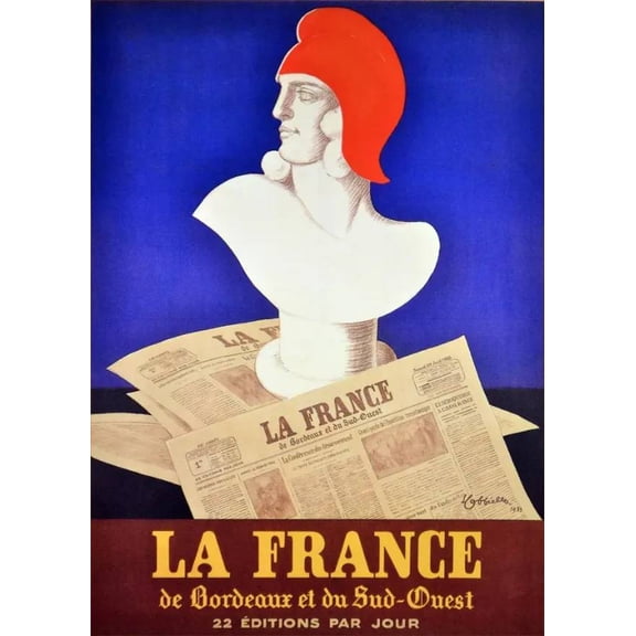 La France editions par jour Decorative Poster. Home Graphic Art Design 11 x 17 Inch Poster
