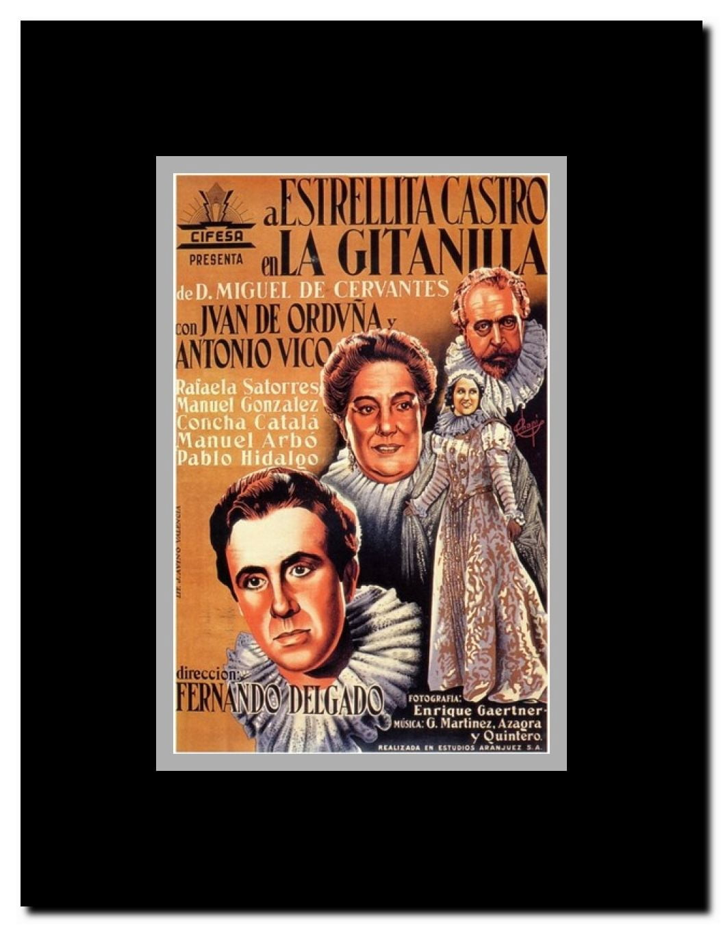La Gitanilla Framed Movie Poster