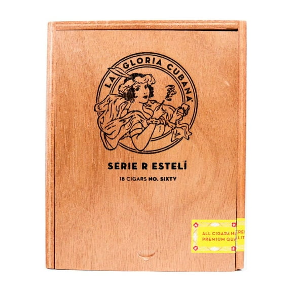La Gloria Cubana No. Sixty Serie R Empty Wood Cigar Box 6.5" x 5.25" x 4"