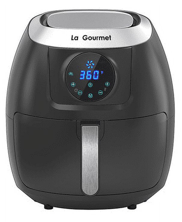 La Gourmet 7.2 Quart Multi Functional Oil Free Digital Air Fryer & Convection Oven, Black - image 1 of 5