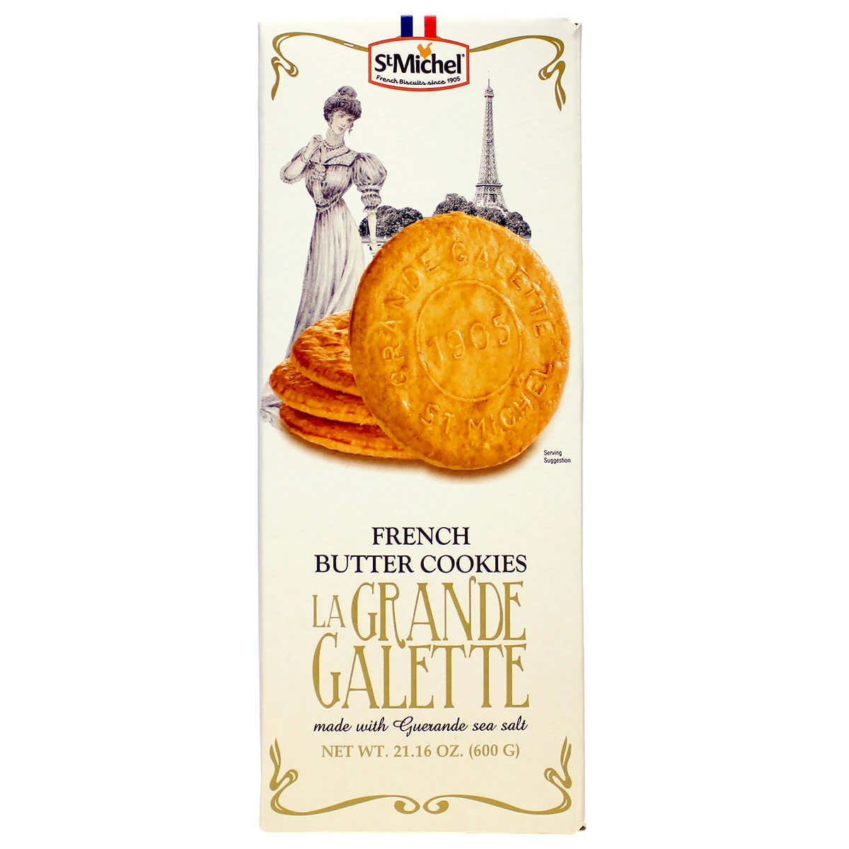 ST MICHEL Biscuits La Grande galette with Guerande salt and fresh