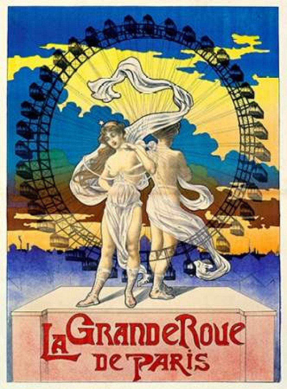La Grande Roue de Paris Canvas Art - Unknown (18 x 24)