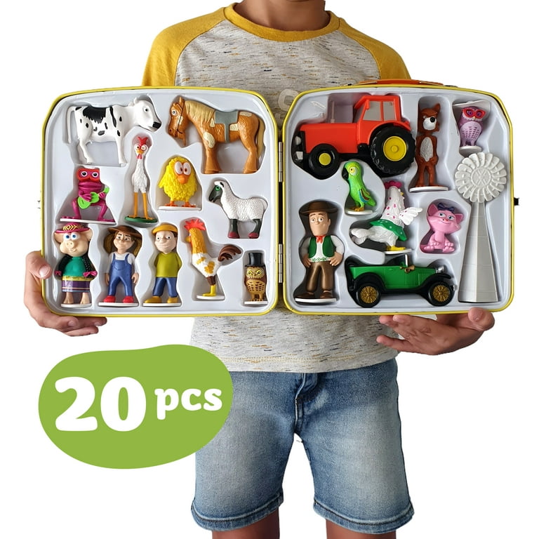 La Granja De Zenon Adventure Action Figures Set in Tin Box, 20 Collectible  Action Figures. Toys Kids