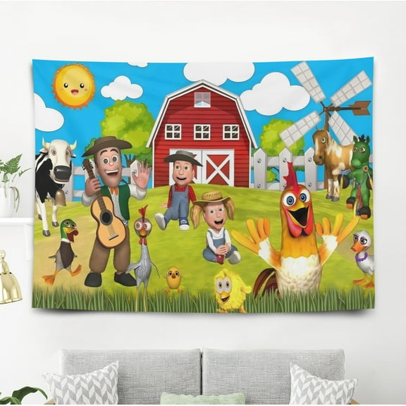 La Granja De Zenon Tapestry Poster Wall Hanging Art Decor for Living Room Bedroom Dorm Birthday Gift for Kids 60 x 40 inch