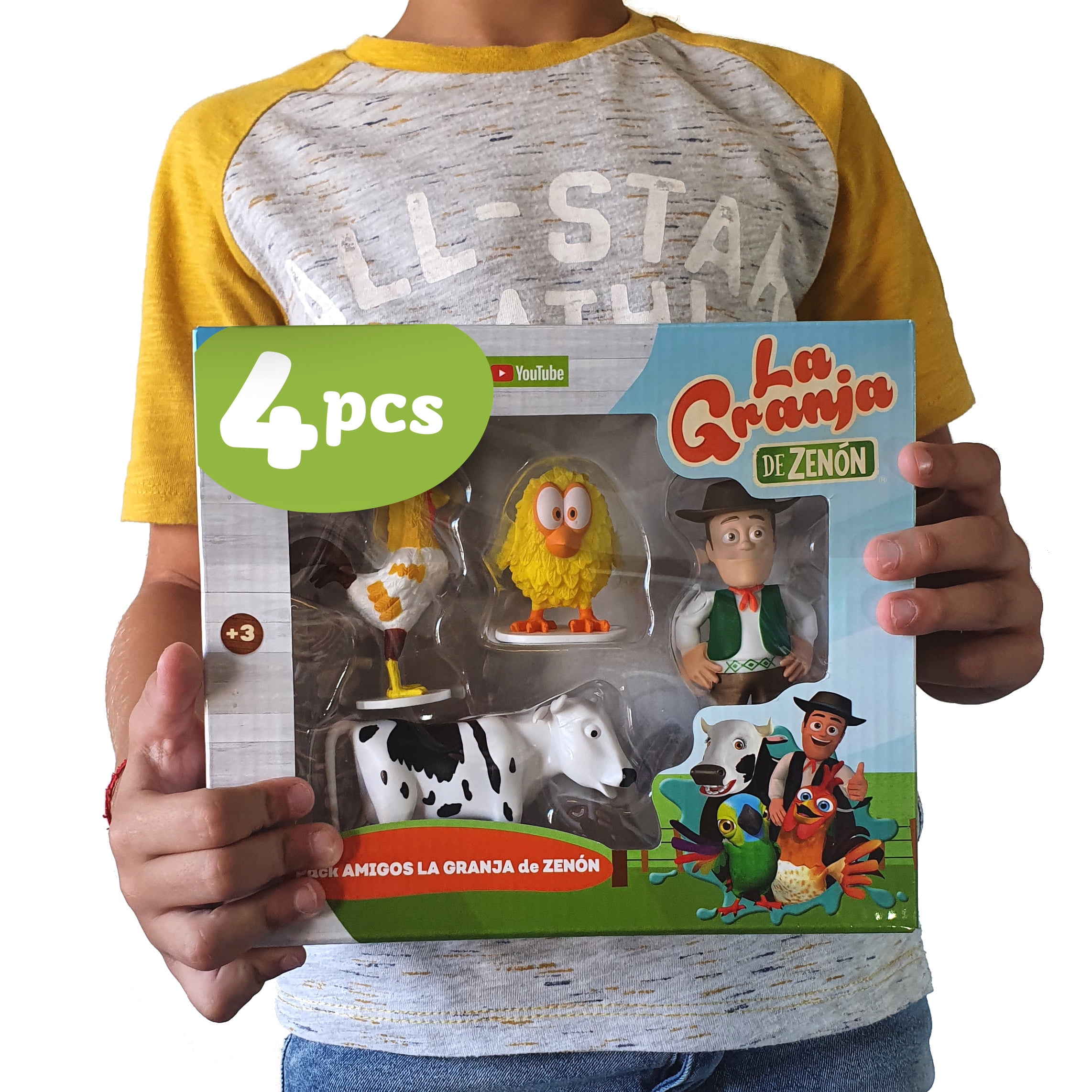 La Granja de Zenon Adventure Action Figures Set, 4 Collectible Action  Figures, Toys for Kids 