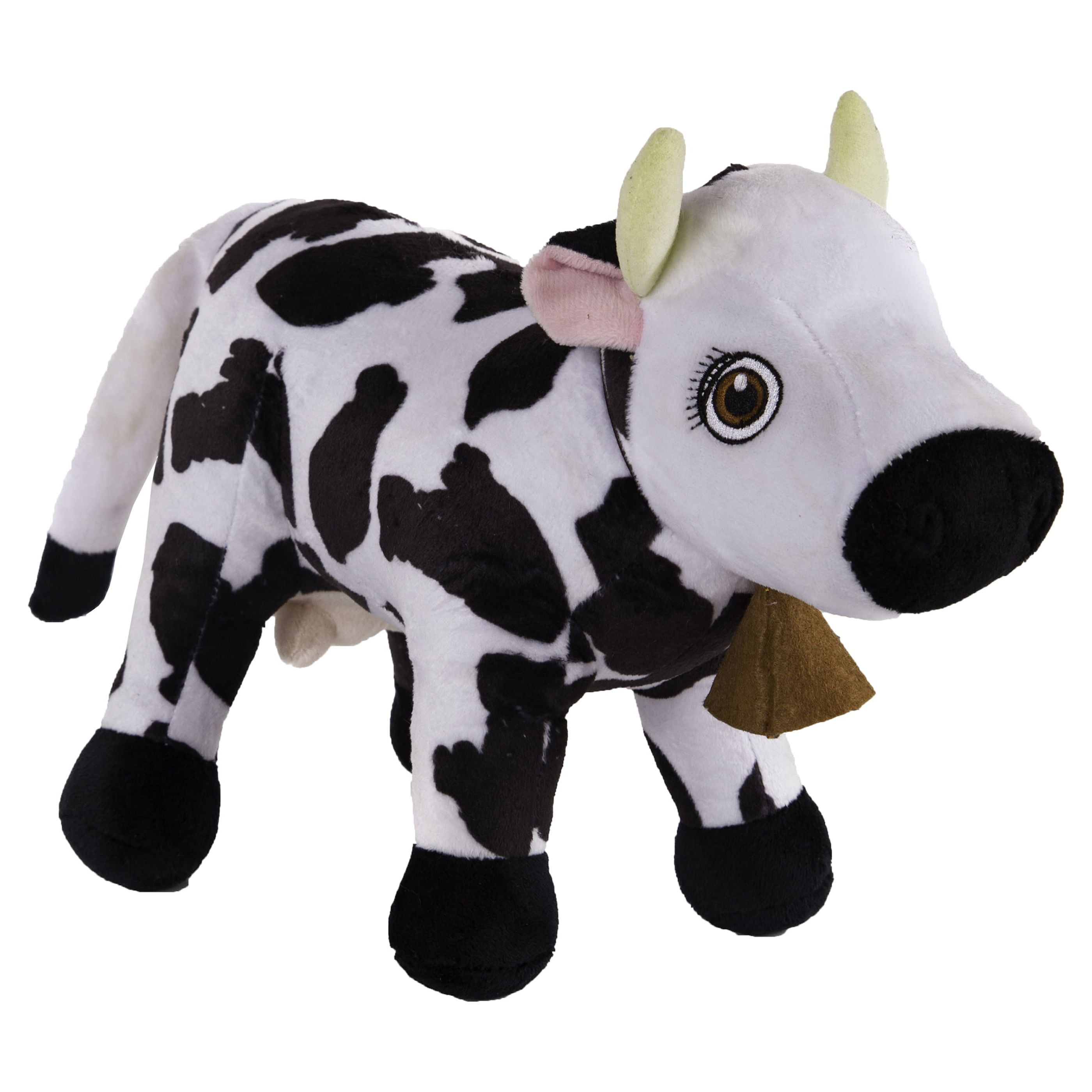 TOYMAKER La Granja De Zenon Toys Vaca Musical Spanish Toys Farm Animals  Figura de vinilo de peluche Vaca Lola para niños, educación interactiva