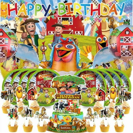 La Granja de zenon Party Supplies Plates Decorations Birthday Cake Topper Banner Decor Backdrop Balloons