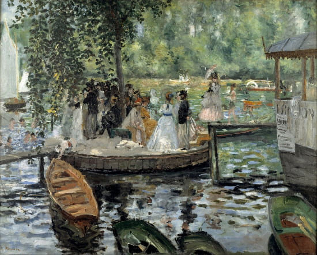 La Grenouillere Canvas Art - Pierre Auguste Renoir (24 x 36)