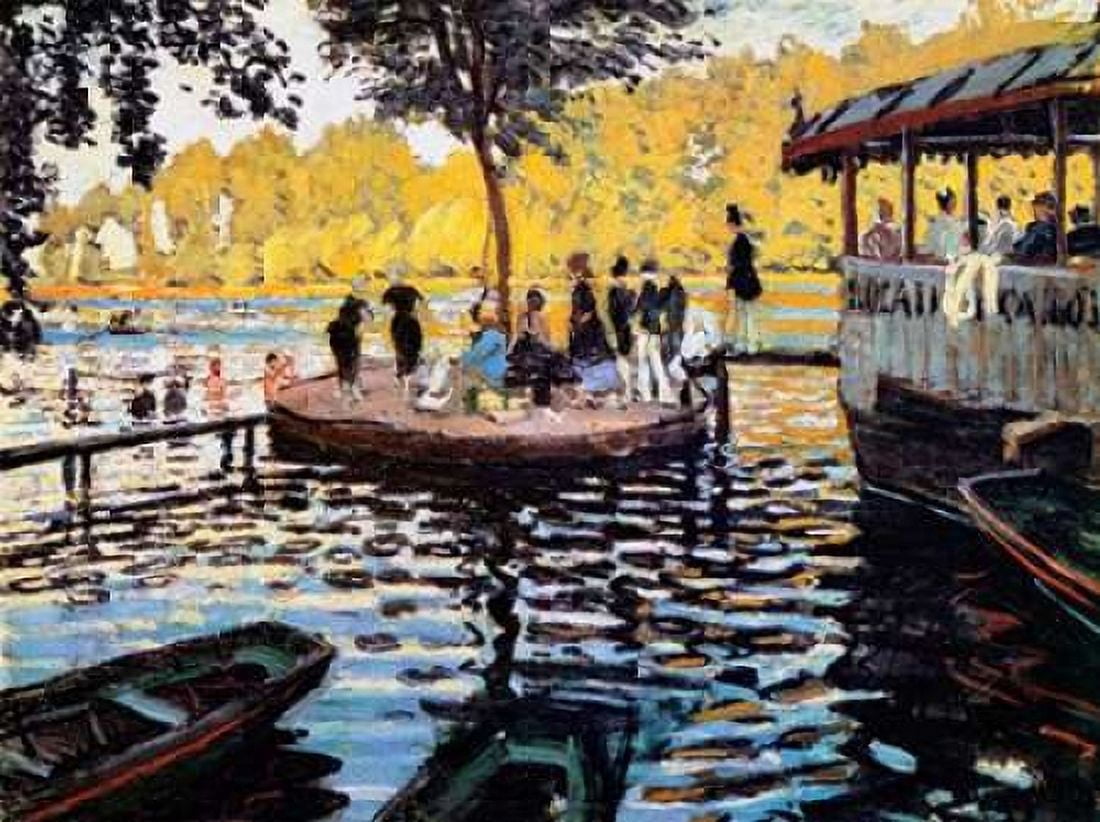 La Grenouillere The Frog Pond 1869 Canvas Art - Claude Monet (18 x 24)