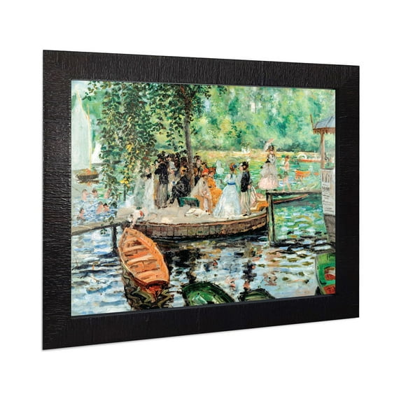 La Grenouillere, The Frog Pond by Pierre-Auguste Renoir Framed Wall Art Print, Impressionist Art Print, 11x14, 2403CH