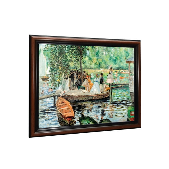 La Grenouillere, The Frog Pond by Pierre-Auguste Renoir Framed Wall Art Print, Impressionist Art Print, 11x14, 2403W