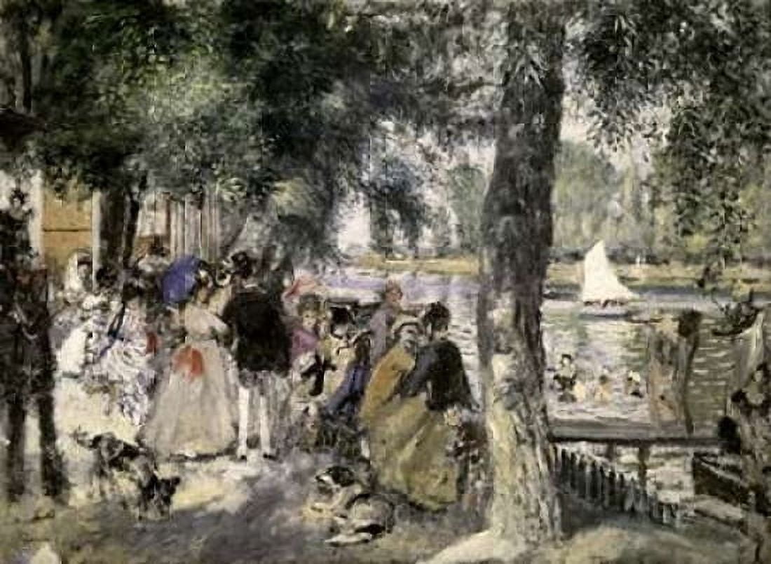 La Grenouilliere - Bathers In The Seine Canvas Art - Pierre-Auguste Renoir (18 x 24)