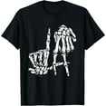 thumbnail image 1 of La Hand Sign Lazy DIY Halloween Costume Skeleton Los Angeles T-Shirt, 1 of 3