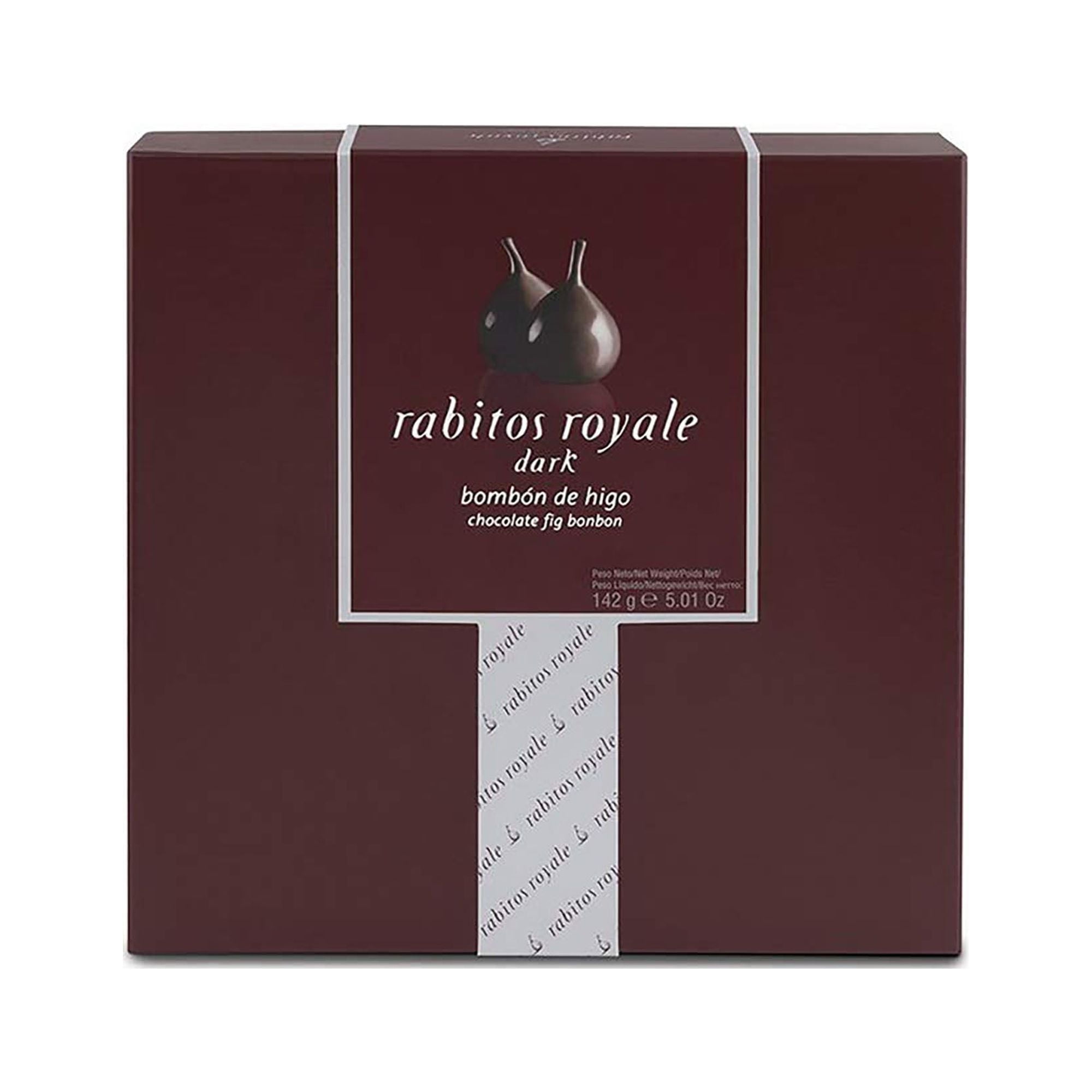 Rabitos Royale – 8 Piece Dark Chocolate Covered Fig Bonbons Gift Box