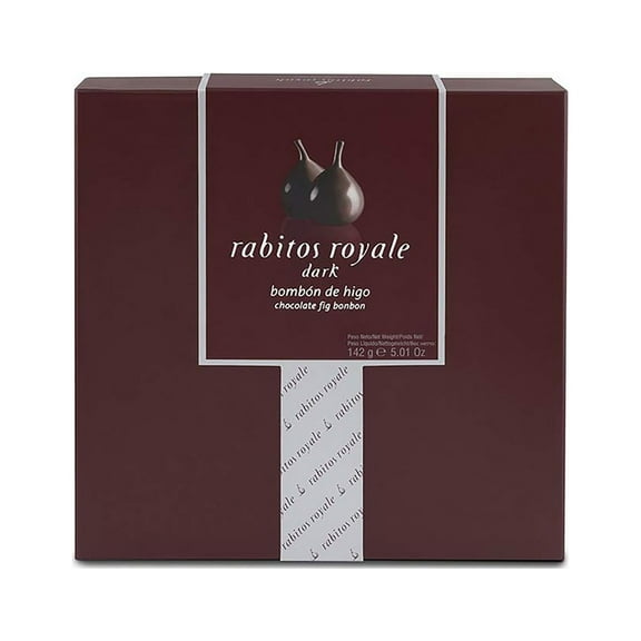 Rabitos Royale 8 Piece Dark Chocolate Covered Fig Bonbons Gift Box