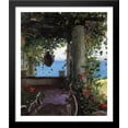 thumbnail image 1 of La Jolla Arbor 28x32 Large Black Wood Framed Print Art by Guy Rose, 1 of 2