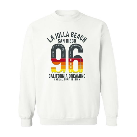La Jolla Beach Sd 96 Sweatshirt Men -Image by Shutterstock, Male 3X-Large