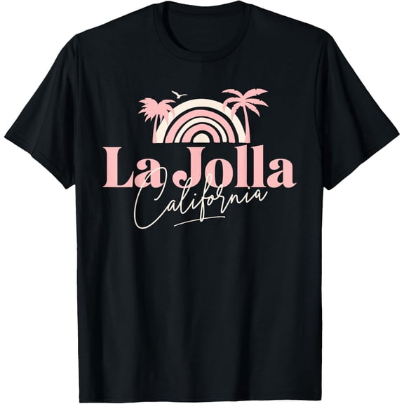 La Jolla California Coastal Minimal Design T-Shirt