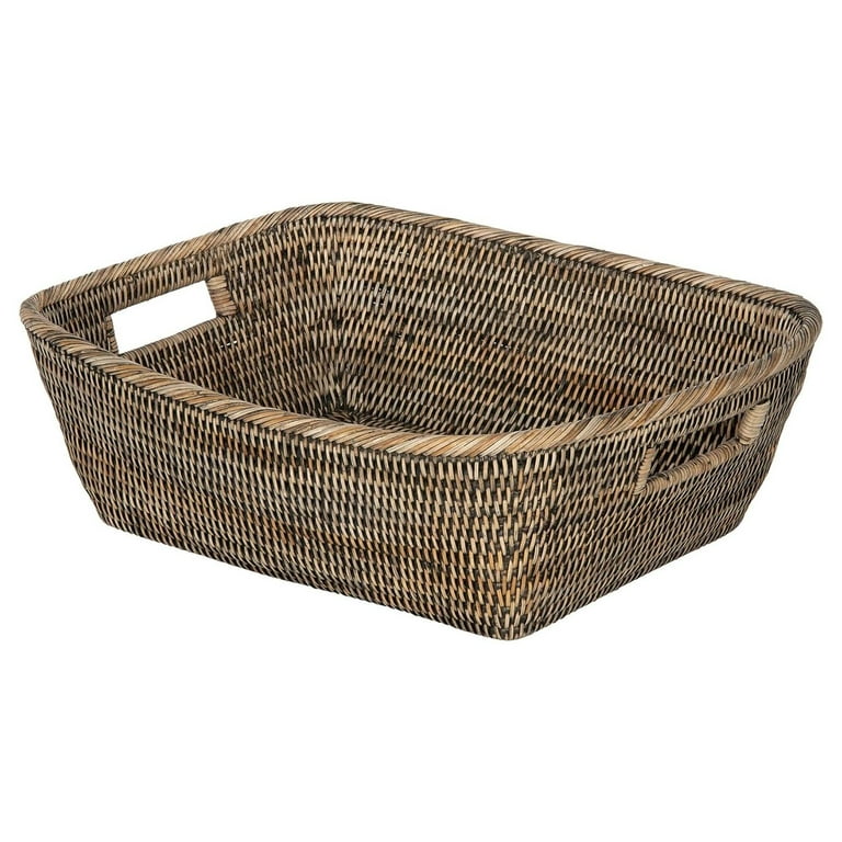 La Jolla Rattan Organizing & Shelf Basket