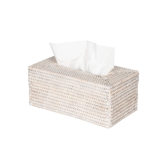 La Jolla Rattan Rectangular Tissue Box Cover