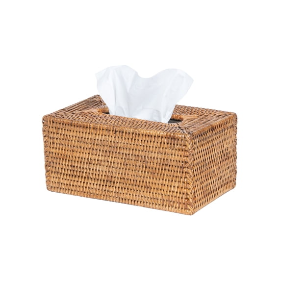 La Jolla Rattan Rectangular Tissue Box Cover