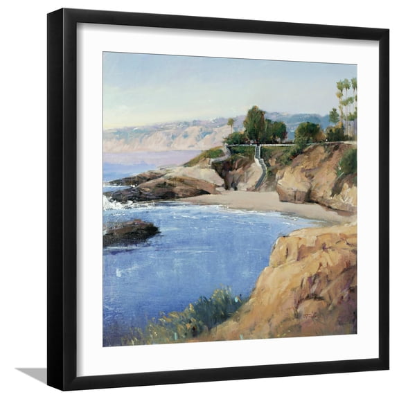 Art.com La Jolla Shore Giclee Print by Tim O'toole, Black Frame Wall Art, 21" x 21"