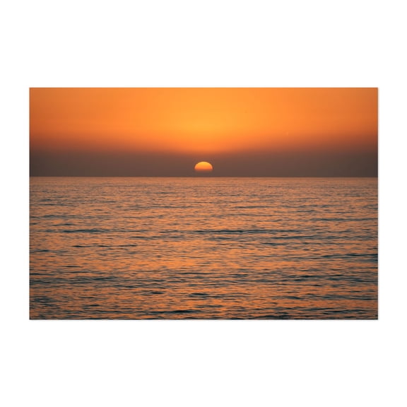 La Jolla Sunset - San Diego California Photography Sunset Ocean Seascape Minimalist Coast Beach Calm Unframed Wall Art Print 4 x 6 inches