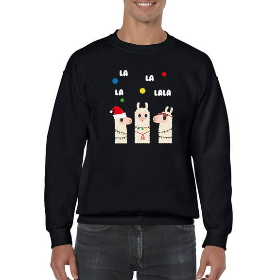La La Lala Llama Men Sweatshirt, Male 4X-Large
