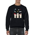 thumbnail image 1 of La La Lala Llama Men Sweatshirt, Male Medium, 1 of 4