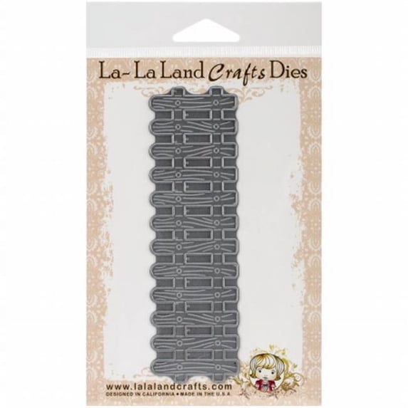 La-La Land Crafts Die, Picket Fence, 5 by 1.5-Inch Multi-Colored