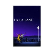 La La Land Poster Vintage Movie Posters for Room Aesthetic Canvas Wall Art for Teens Room Decor