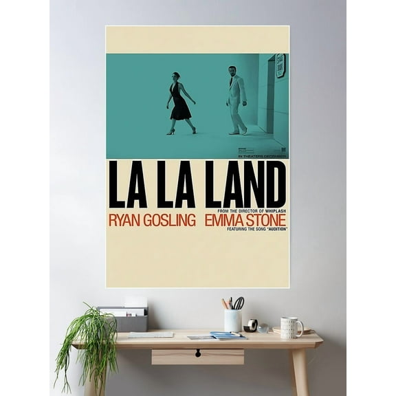 La La Land Vintage Poster Wall Art, Modern Wall Decor For Living Room Bedroom, 24x36 UNFRAMED