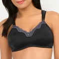 thumbnail image 1 of La Leche League Maternity Contrast Lace Nursing Bra with Comfort Straps - available up to 42DDD, 1 of 3