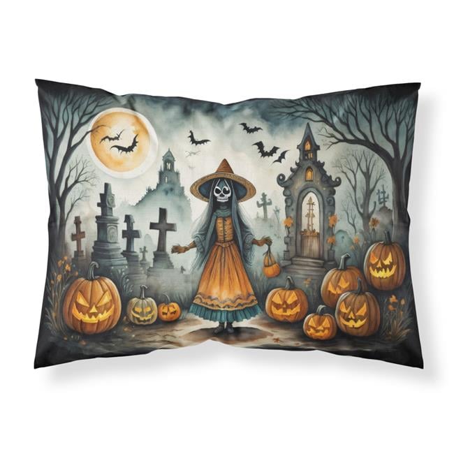 La Llorona Skeleton Spooky Halloween Fabric Standard Pillowcase 30 in x 20.5 in