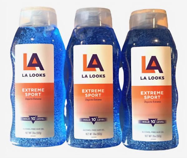 La Looks Hair Gel Extreme SPORT 20oz ( 3 pack ) BLUE