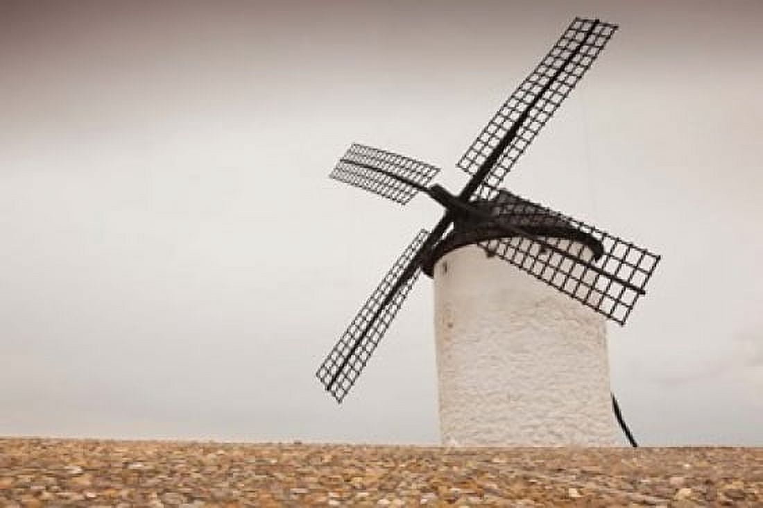 La Mancha Windmills Campo de Criptana Castile-La Mancha Region Spain Canvas Art - Walter Bibikow DanitaDelimont (37 x 25)