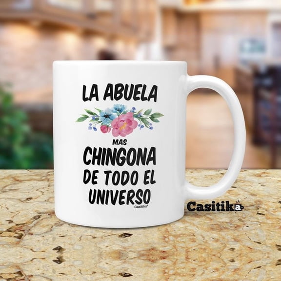 La Mas Chingona Abuela Mug - SpaniS1H Abuela Gift